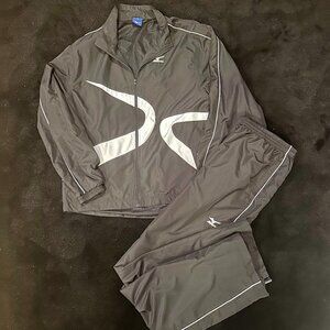 Mizuno Women's TrackSuit-Athletic Wear- Zip Jacket & Drawstring Pants XL- Black